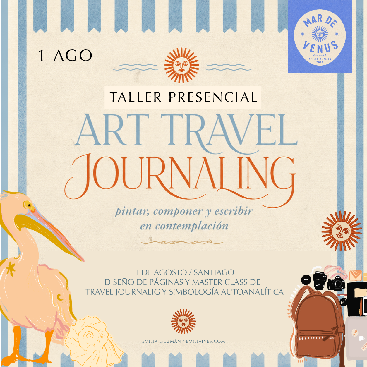 Art Travel Journaling / / Agosto / Santiago, Providencia
