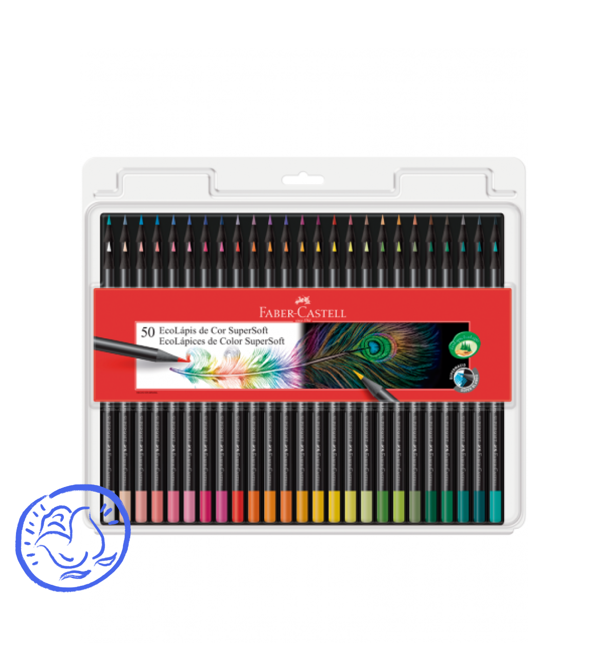 Lápices de Colores Faber Castell Ecolápices Supersoft Set 50