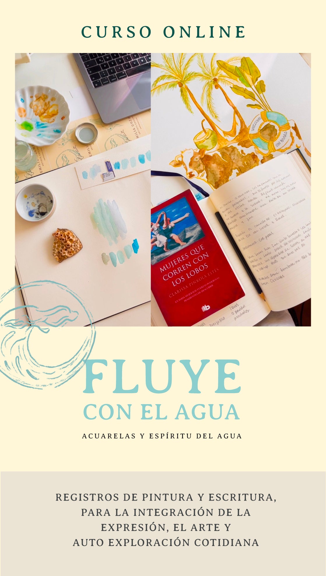 Curso Fluye con el Agua - Acuarelas