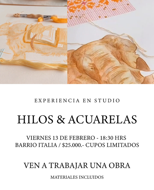 Hilos y Acuarelas - Experiencia Inmersión en Artes / Presencial