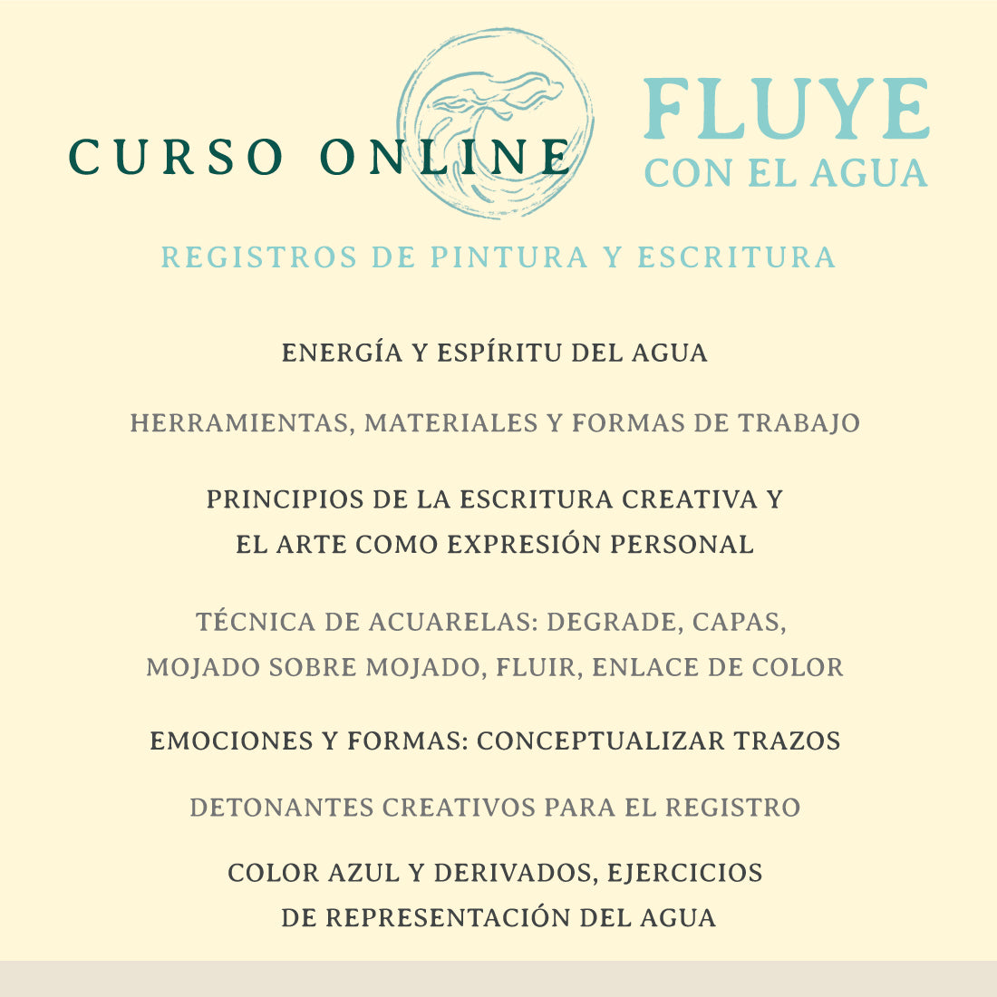 Curso Fluye con el Agua - Acuarelas